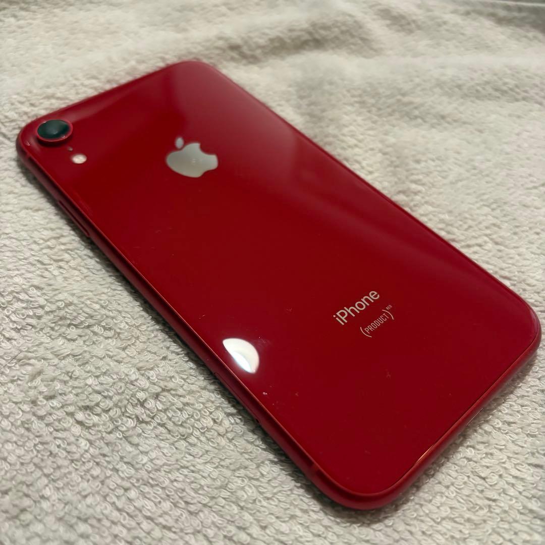 美品　iPhone XR 64GB レッド バッテリー 90% SIMロック解除
