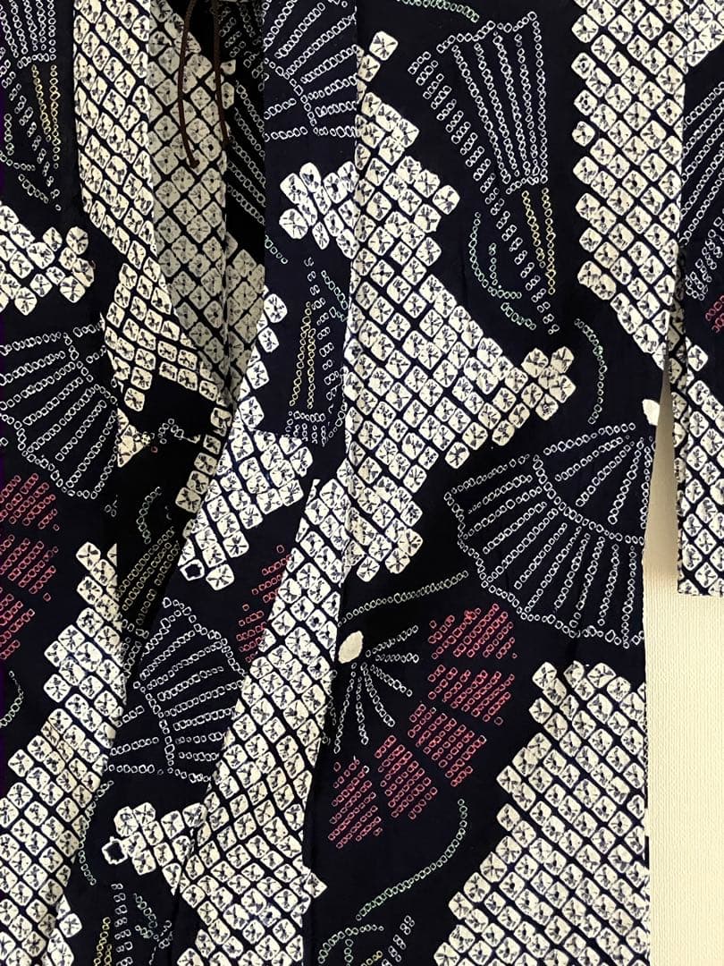 有松絞り　浴衣　トールサイズ　163cm