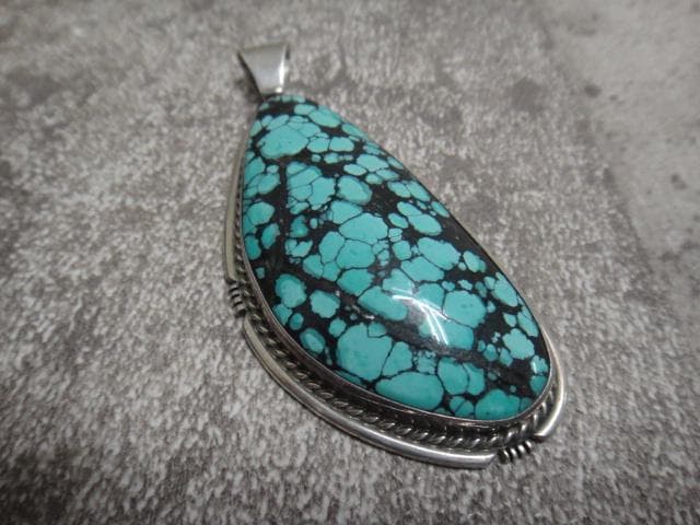ra-1074)ナバホ族 ターコイズペンダントトップ