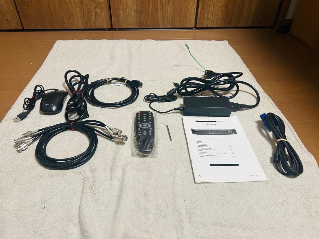 【高画質】フルHD防犯カメラ一式セット(レコーダー カメラ3台 電源ユニット)