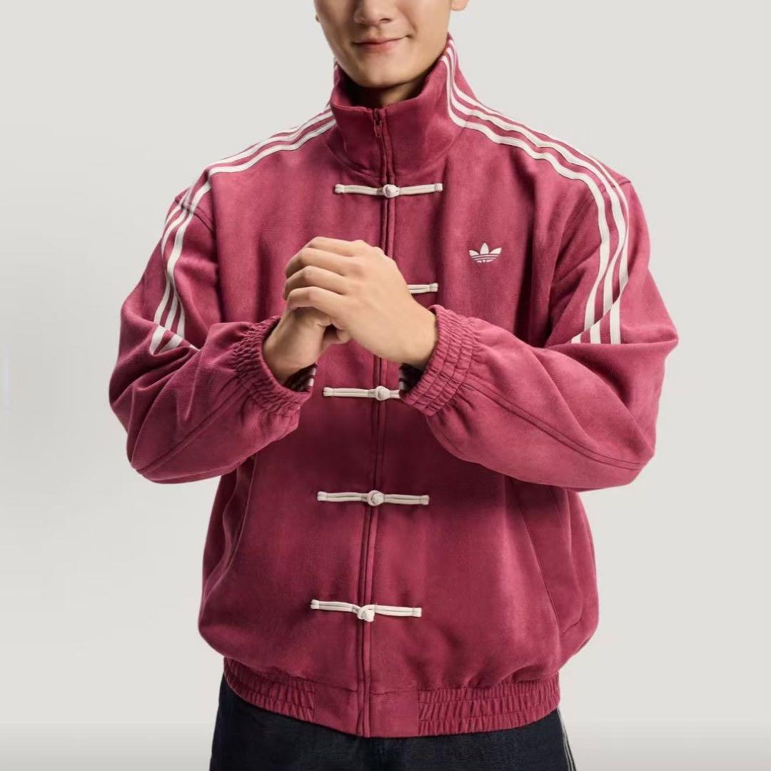 adidas中国限定 蛇年トラックジャケット赤　Mサイズ➕ ダークグレーMサイズ