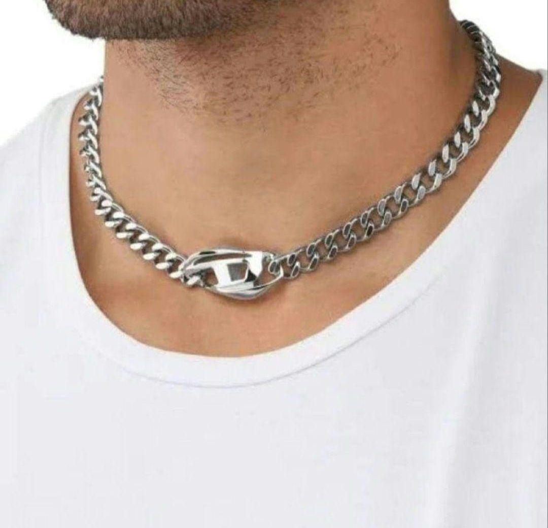 DIESEL シルバーチェーンネックレス DX1412