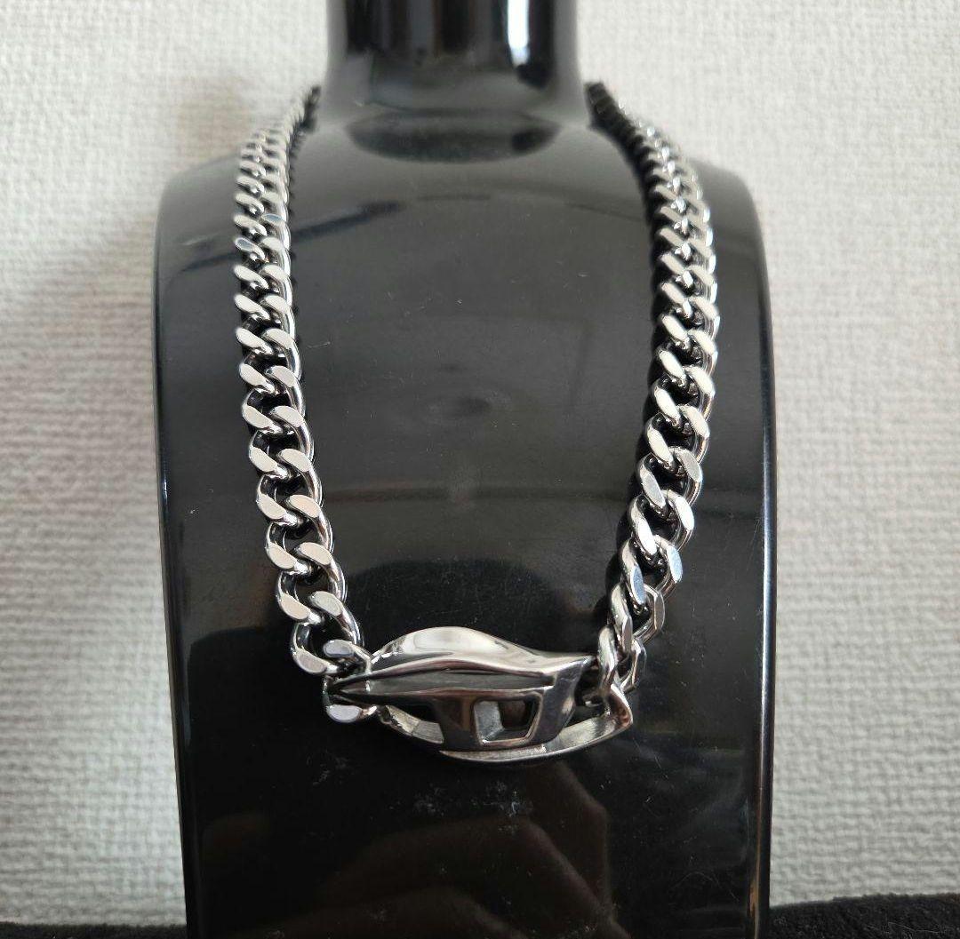 DIESEL シルバーチェーンネックレス DX1412