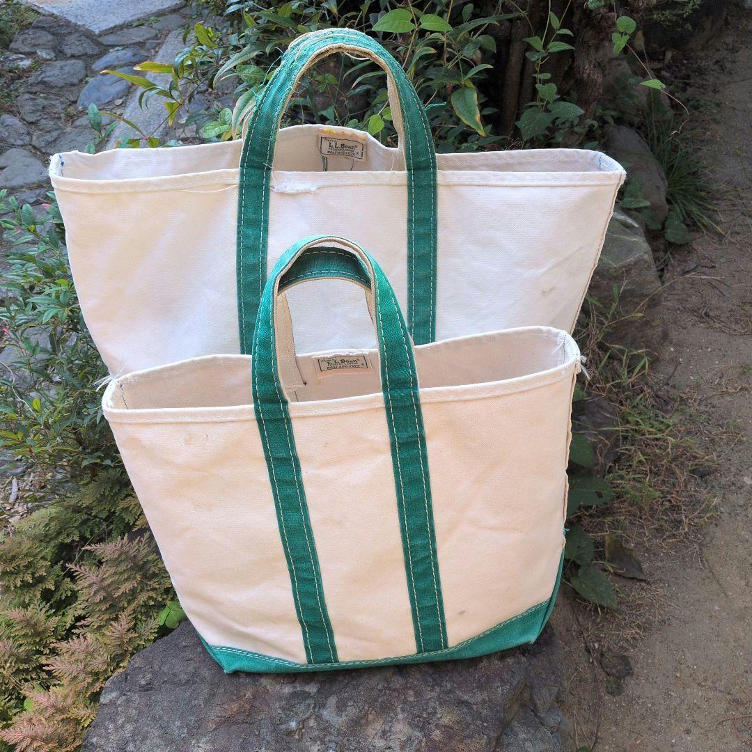 年末限定値下げビンテージ80年代2色タグLLビーンボート＆トートラージサイズ
