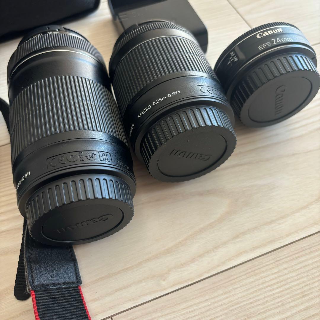 Canon kissx8i セット レンズ×3