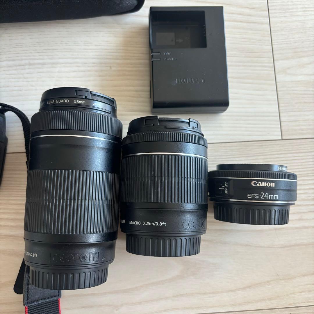 Canon kissx8i セット レンズ×3