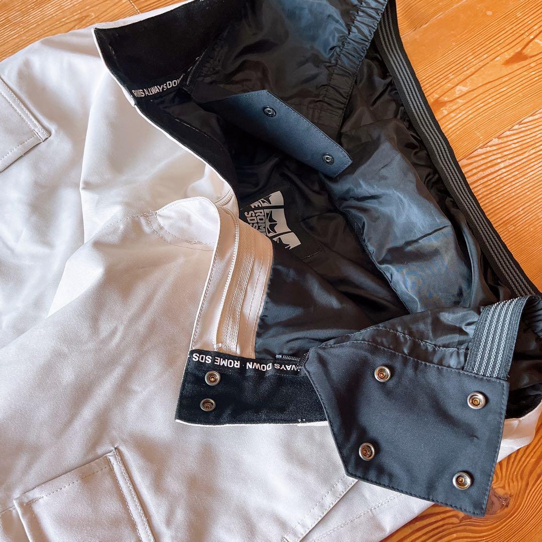 ROME SDS ローム スノーボードウエア ワイドバギーパンツ アイボリーS