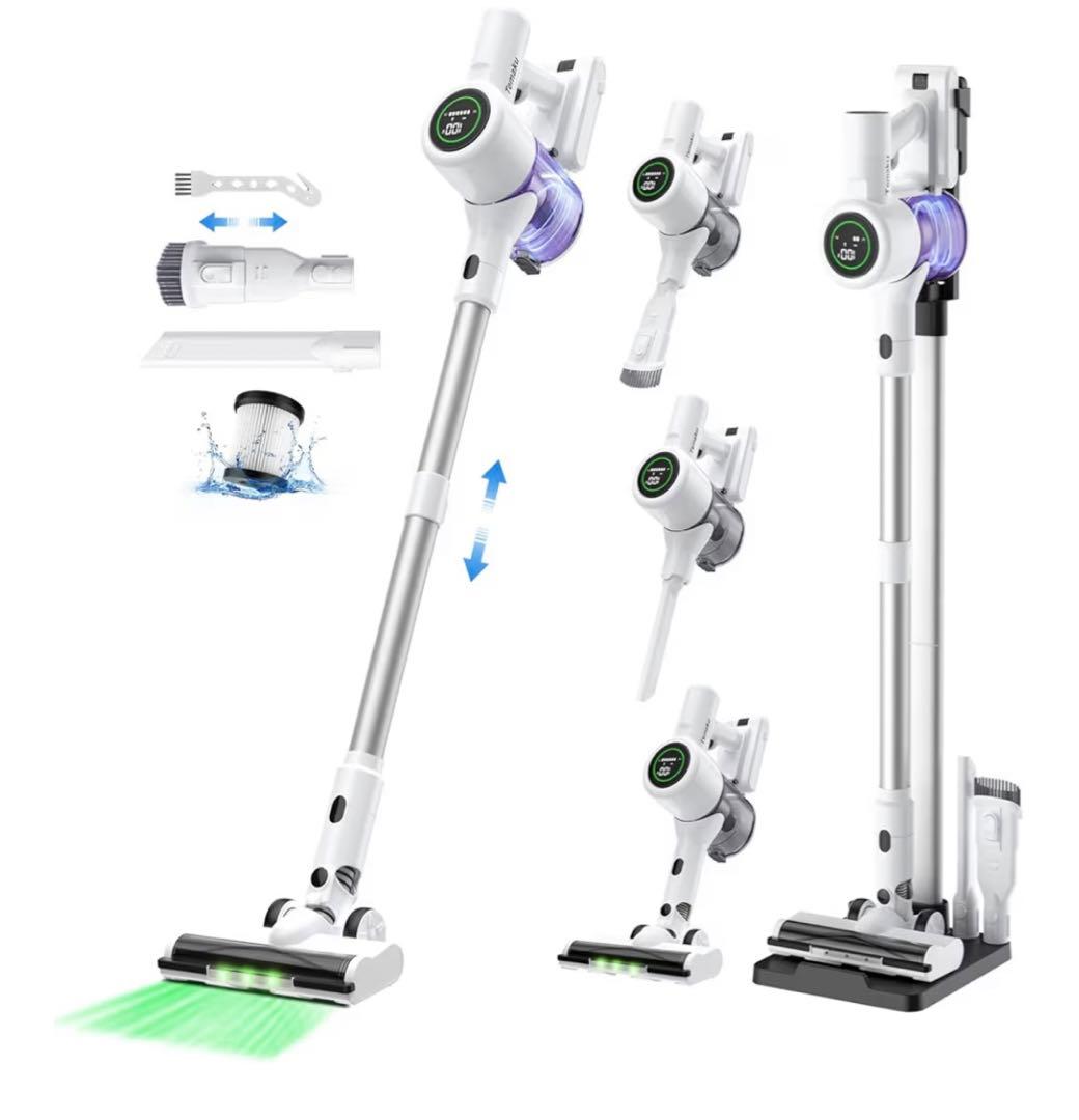 掃除機 コードレス 除菌機能 85Kpa 真超強力吸引 12層HEPA濾過