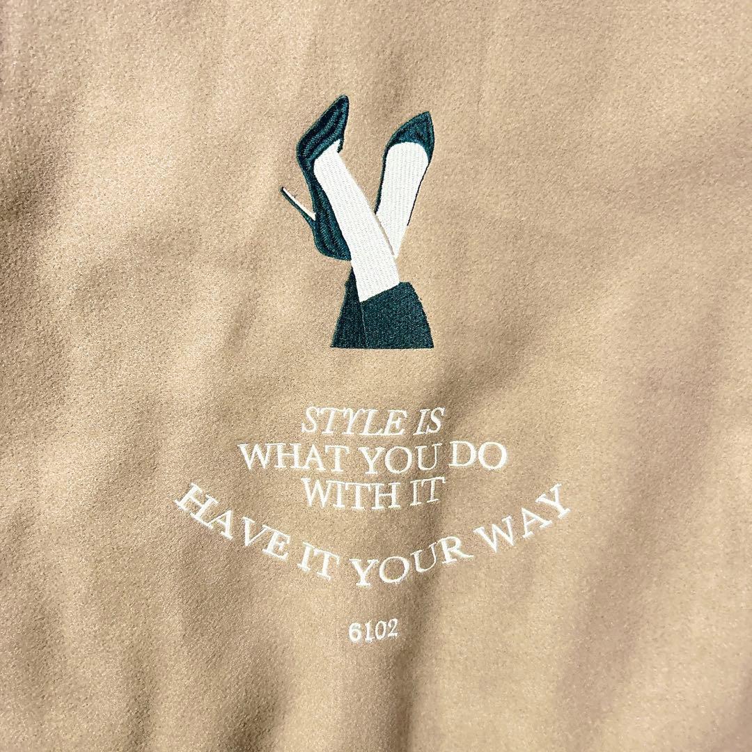 ダーリッチ　darich Dスタジャン　モカ　オーバーサイズ