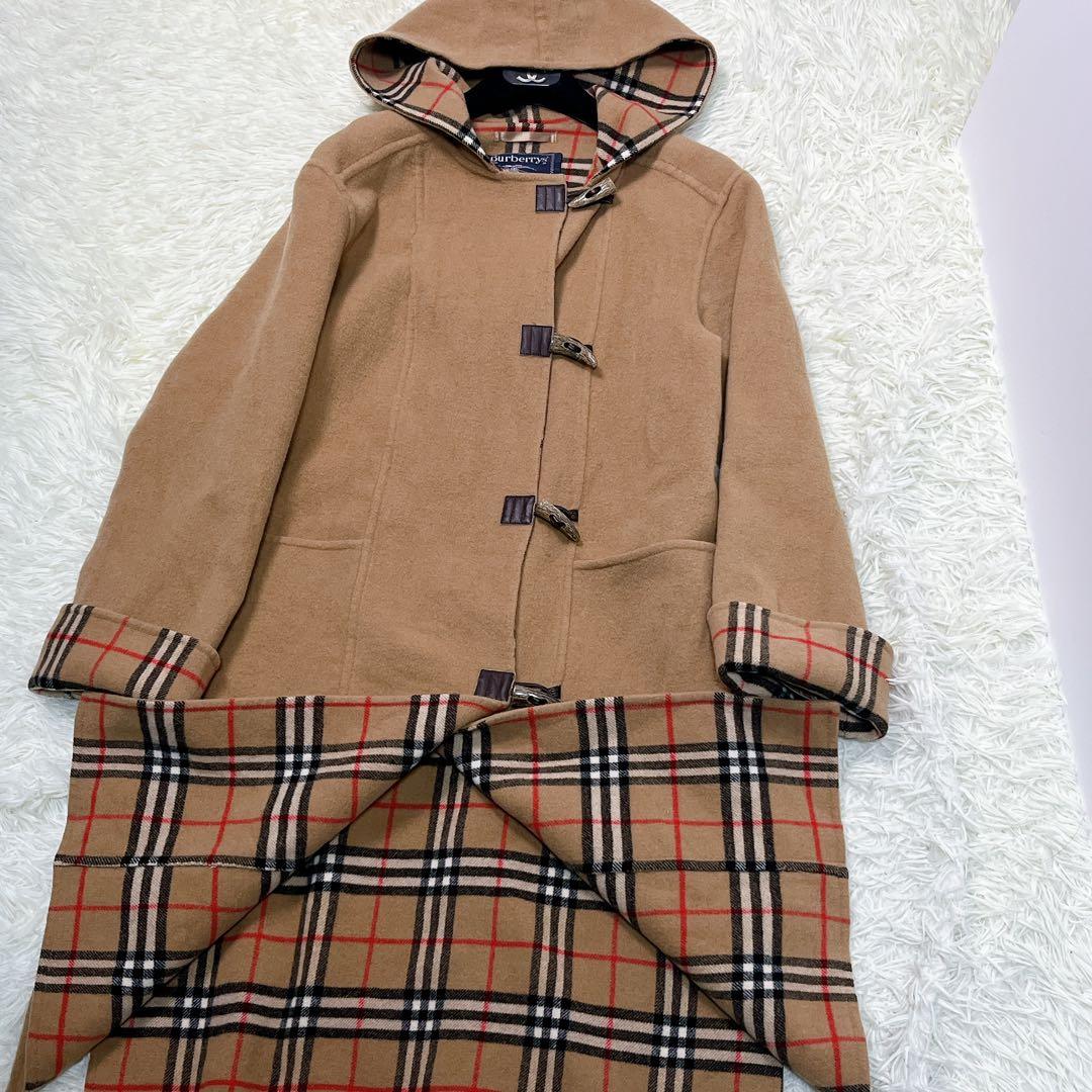 【希少】BURBERRY　バーバリー　ダッフルコート　カシミヤ　ノバチェック