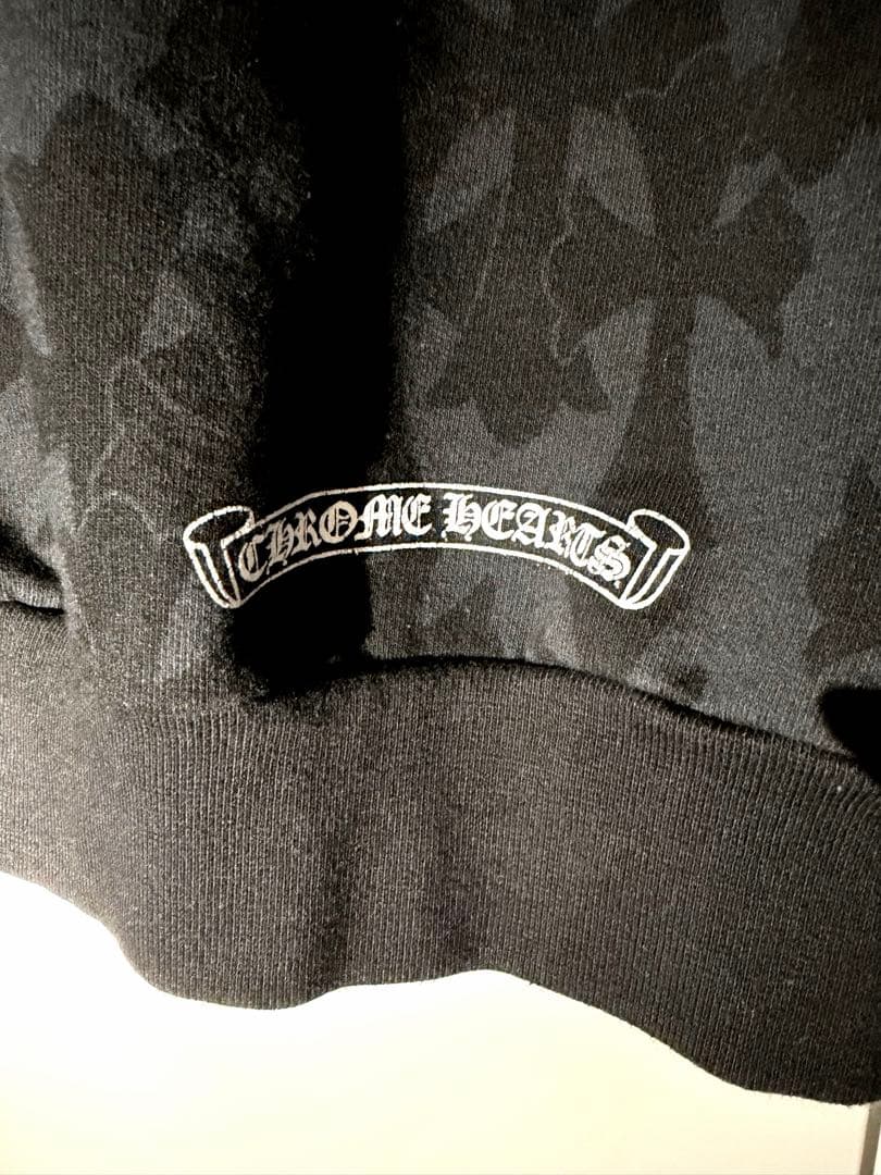 CHROME HEARTS セメタリークロスジップアップフーディー