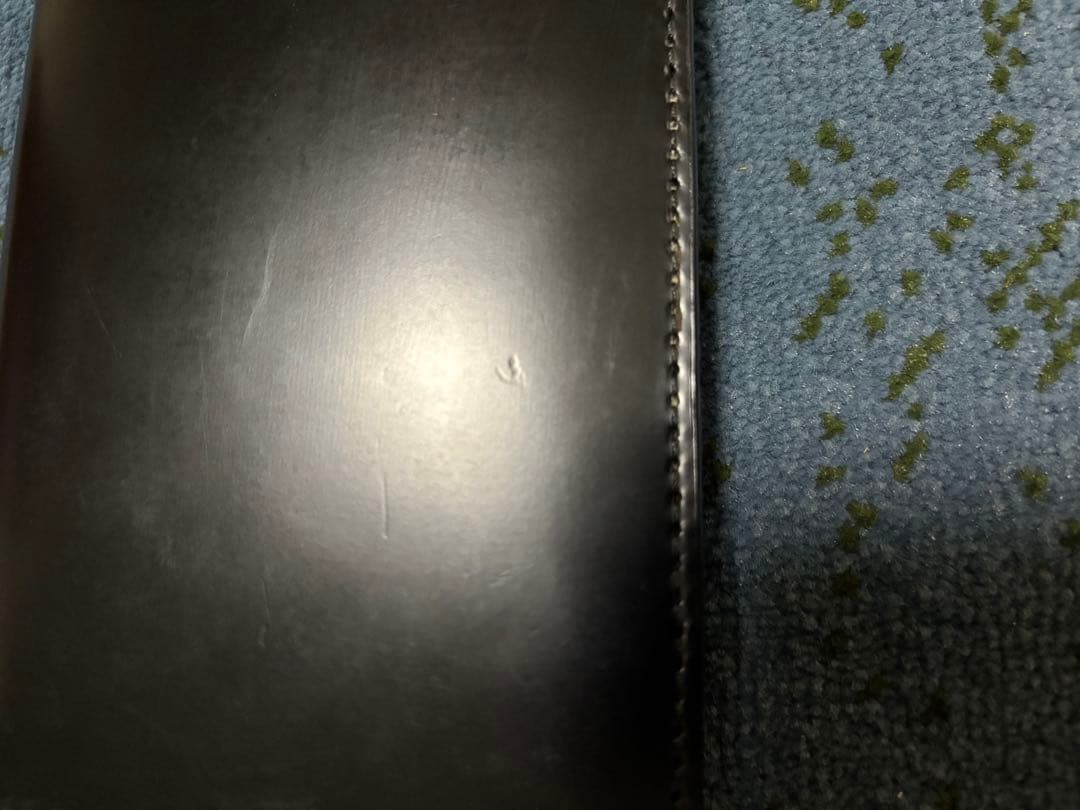 大峽製鞄(おおばせいほう)コードバン長財布(ブラック)