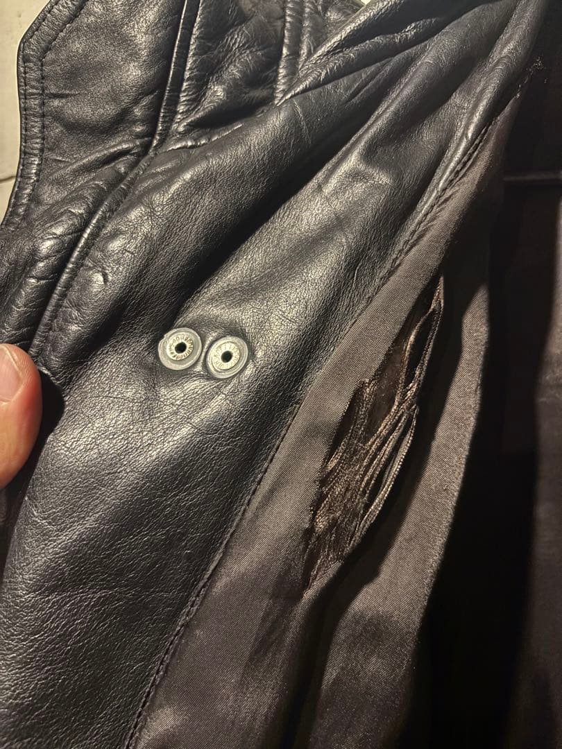 90s レザージャケット ファイヤーマンジャケット