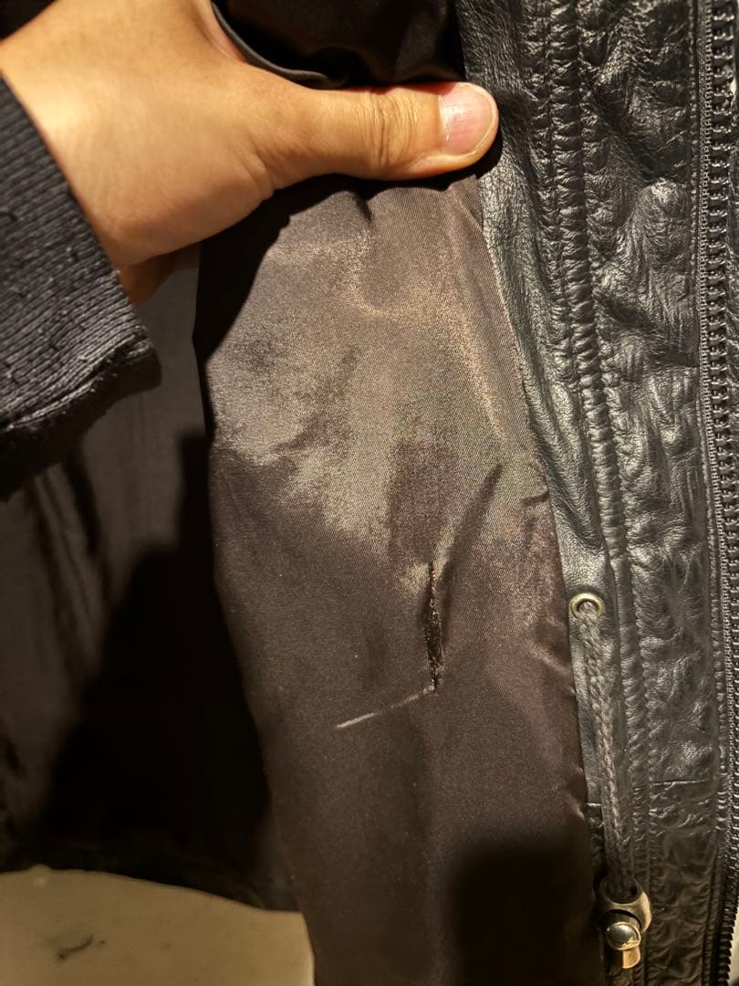 90s レザージャケット ファイヤーマンジャケット