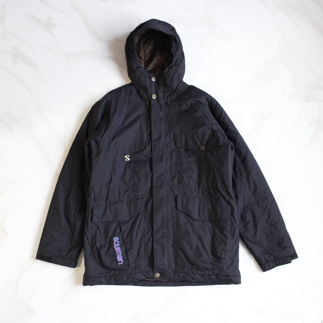 Salomon スキーウェア ナイロンジャケット Lサイズ ネイビー