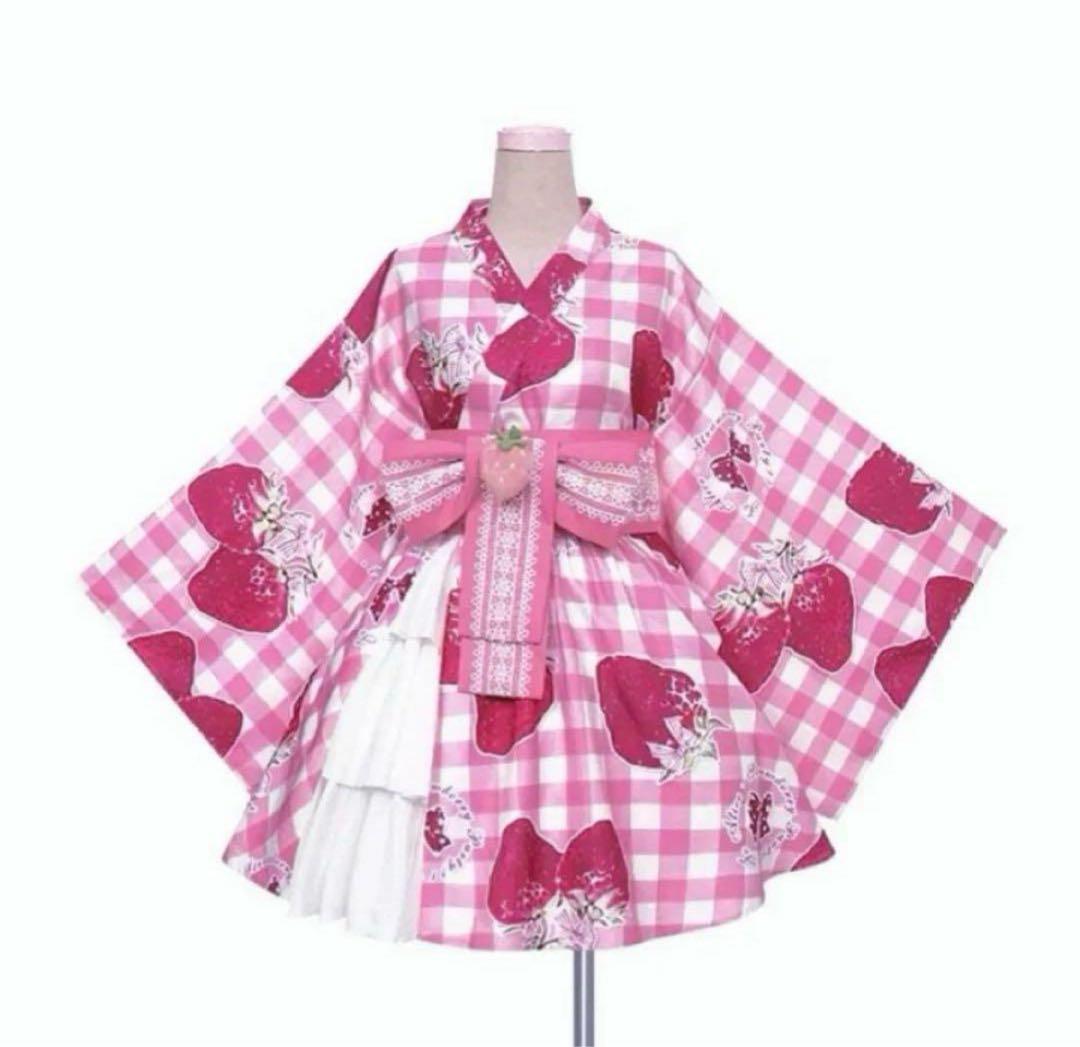 toalice 浴衣ドレス いちご