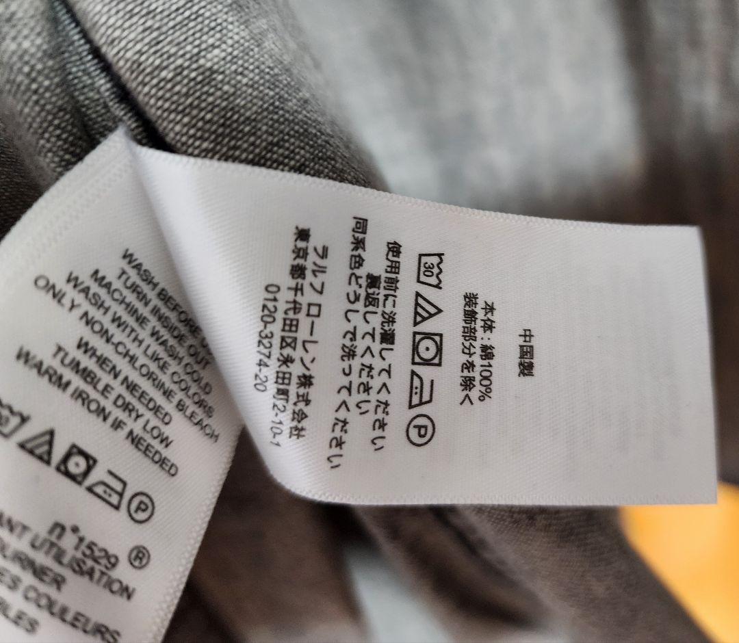 Polo Ralph Lauren デニムシャツ 長袖　US L サイズ　グレー