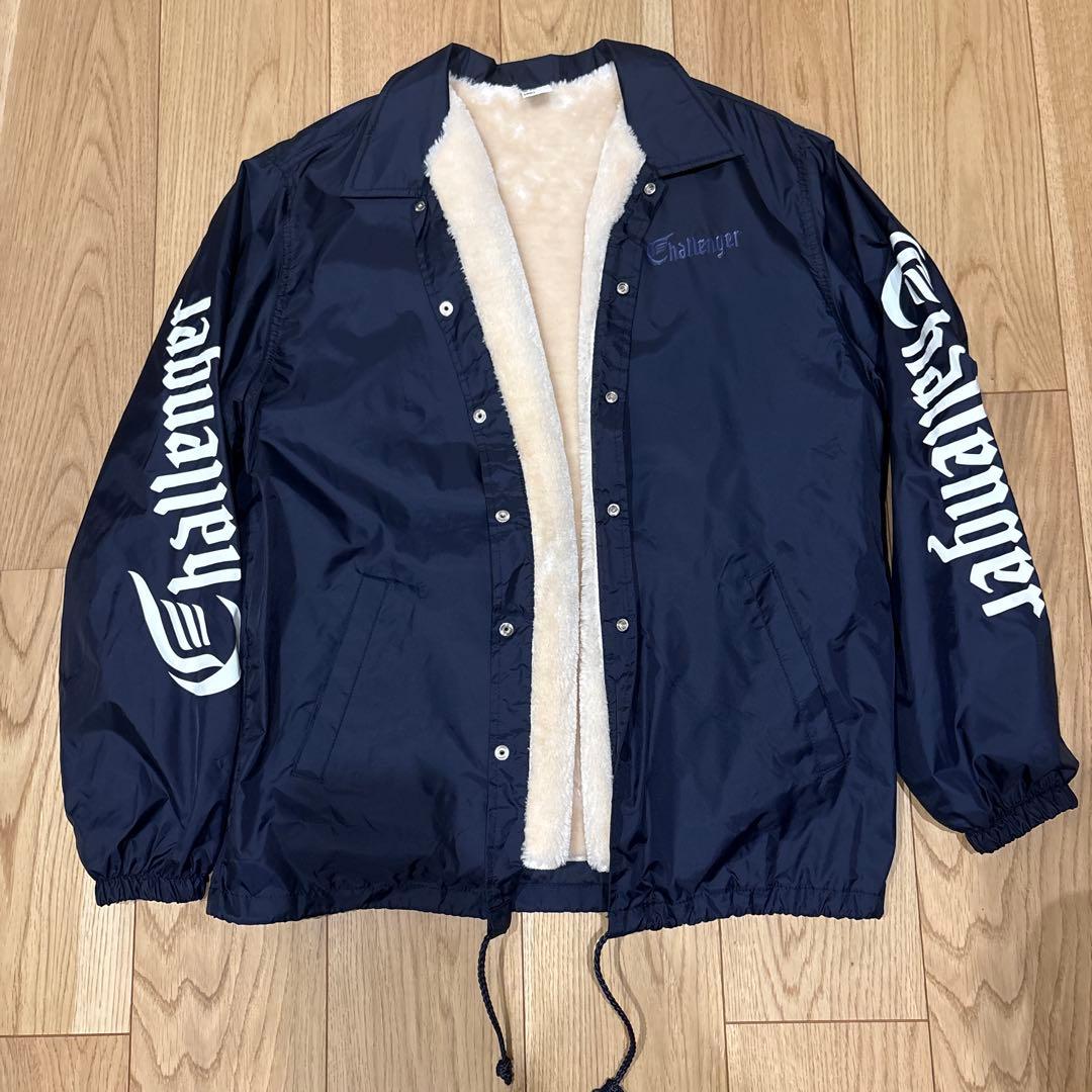 Challenger ボア裏地 ナイロンジャケット S ネイビー