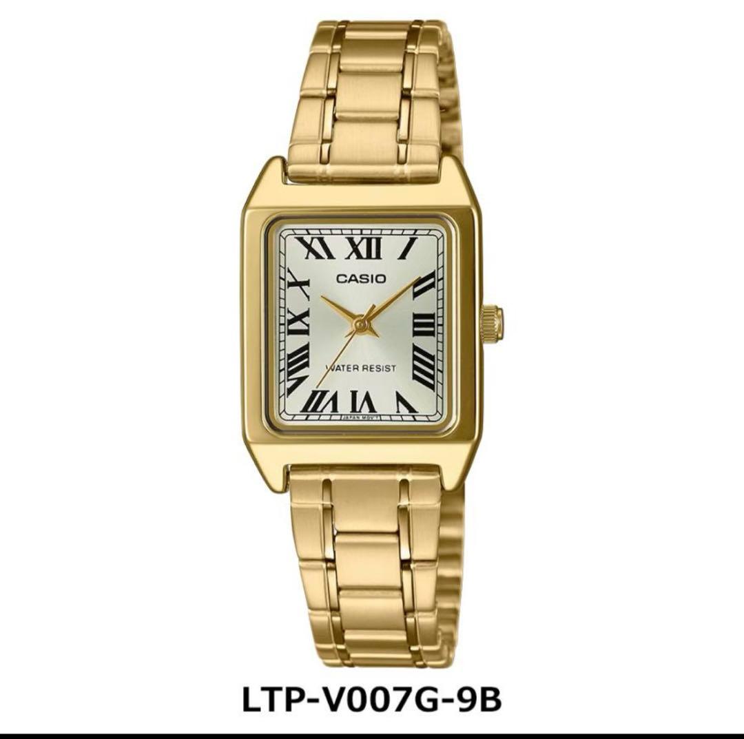 新品タグ付き CASlO ゴールド LTP-V007G-9B 腕時計 カシオ