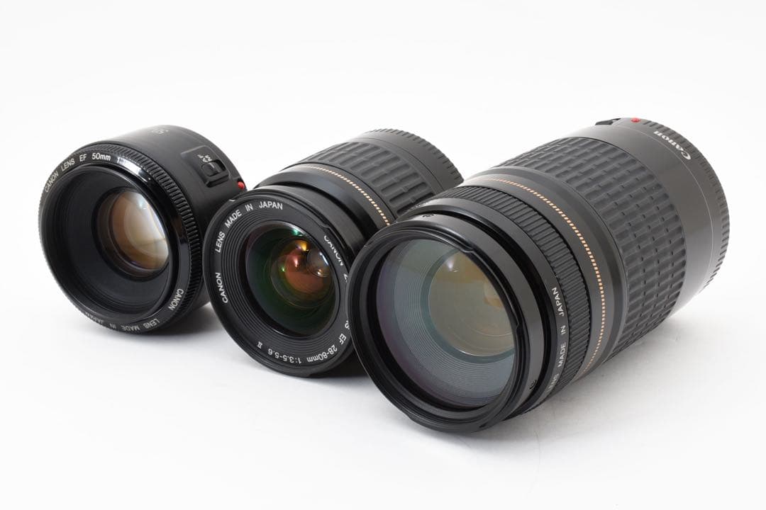 保証付/Canon EOS Kiss x10標準&望遠&単焦点レンズセット