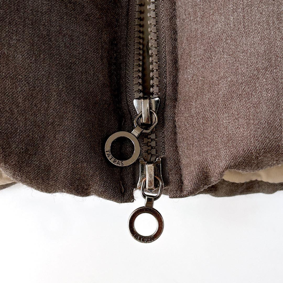 タトラス ノーブル別注⁑ショールカラーロングダウンコート　1 ブラウン　Aライン