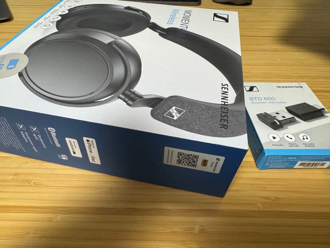 SENNHEISER MOMENTUM4 ワイヤレスヘッドホン BTD600付き