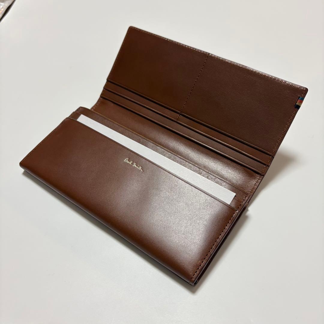 新品✨Paul Smith✨ポールスミス✨被せ✨長財布✨ブラウン✨人気✨未使用