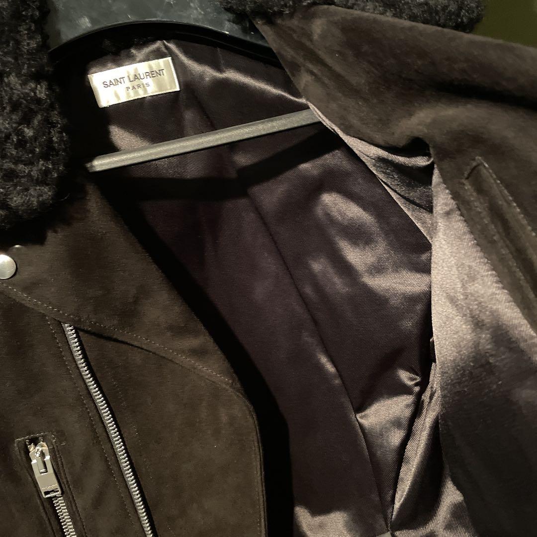 定価70万　サンローラン　レザージャケット　ライダース　エディ　スウェード