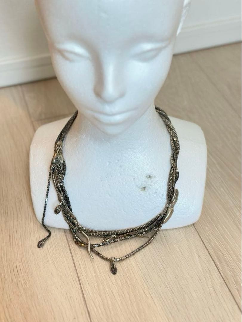 【925】HP FRANCE/IOSSELLIANI スネークネックレス