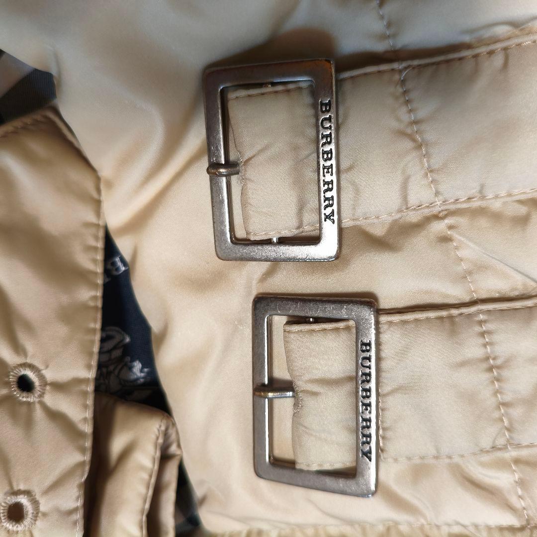 バーバリー ロンドン ロング ダウン ノバチェック キルティング コート