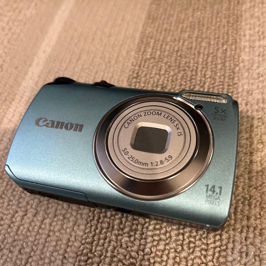 Canon キャノン PowerShot A3200IS デジカメ ブルー