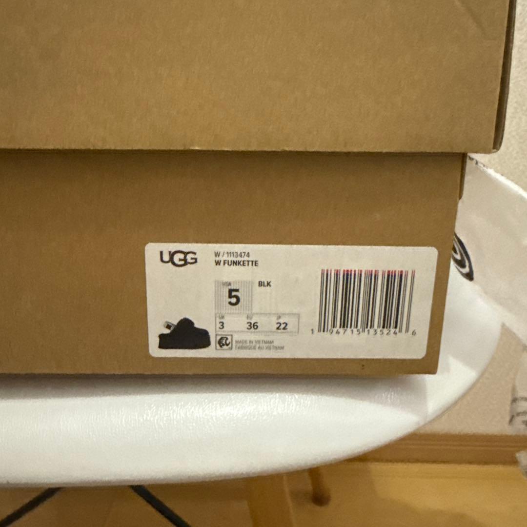 UGG アグ ファンケット 22センチ　一度のみ着用
