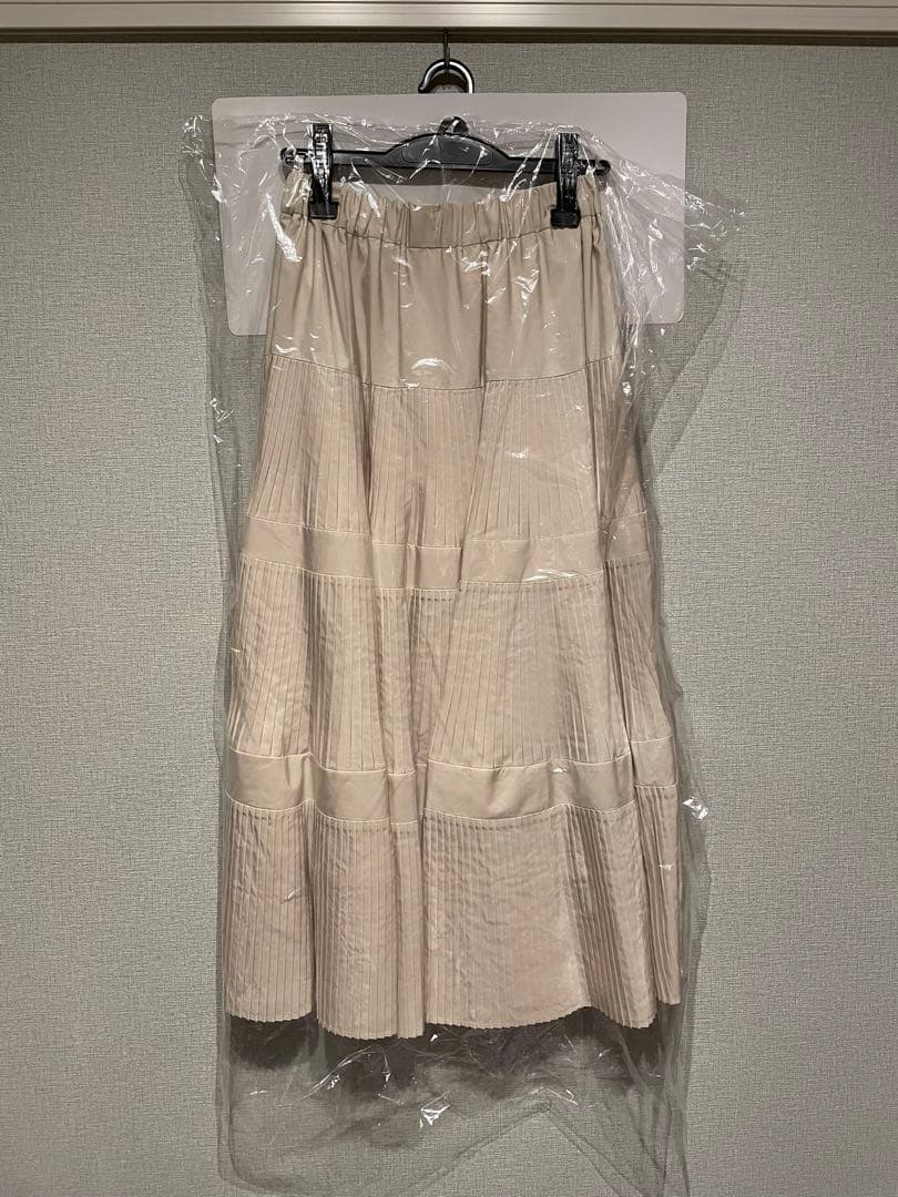 ビアズリー BEARDSLEY プリーツティアードスカート