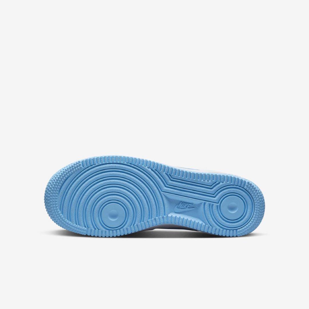 【新品24.5cm】NIKE｜エアフォース１GS｜ホワイト/アクエリアスブルー