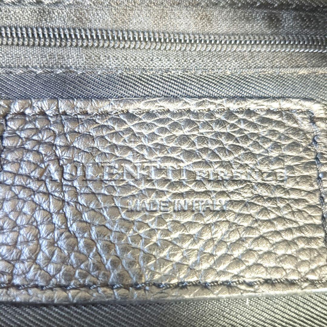 【極美品】AULENTTI　ボディバッグ　ウエストバッグ　レザー　ブラック