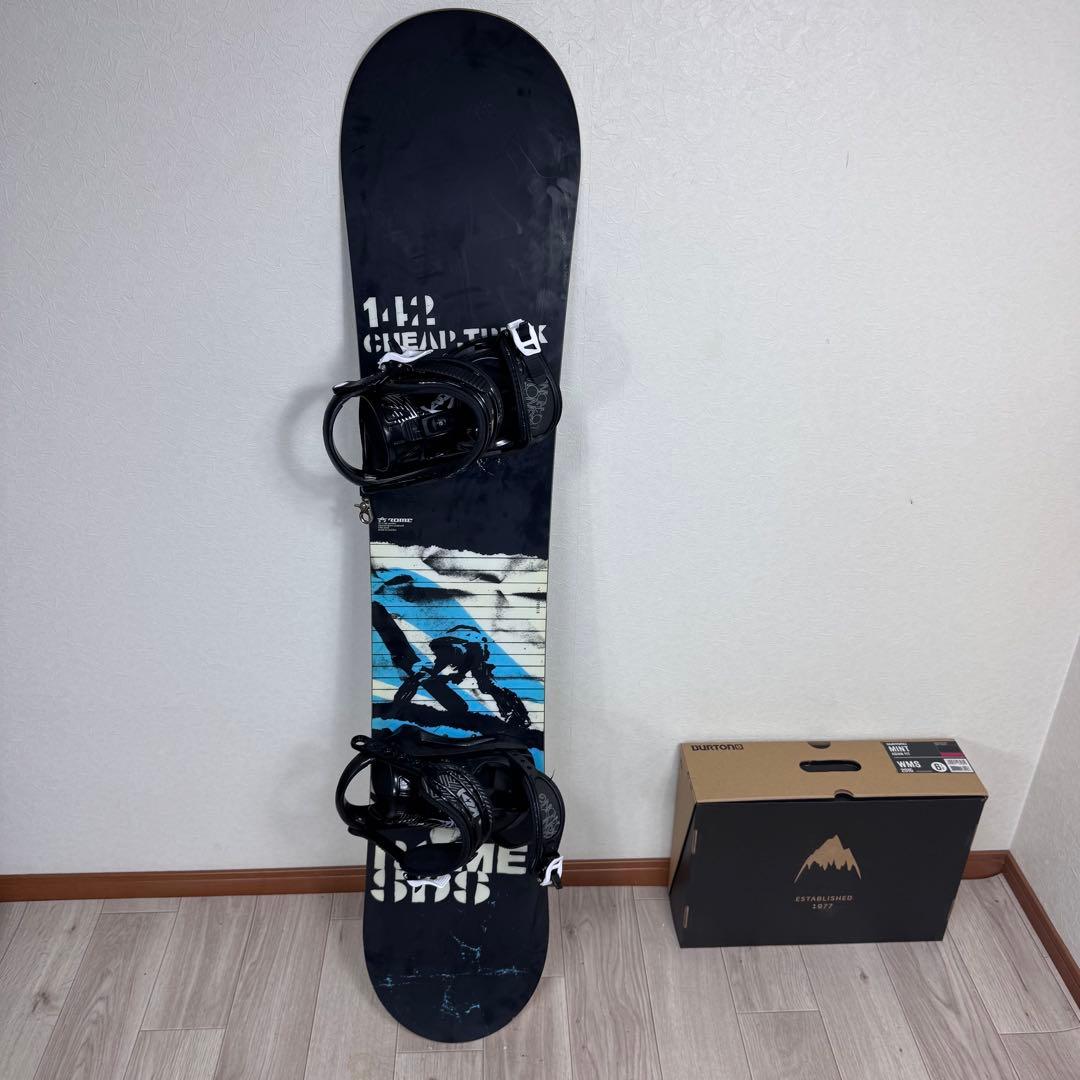 ROMEレディース スノーボード 142cm 4点セット