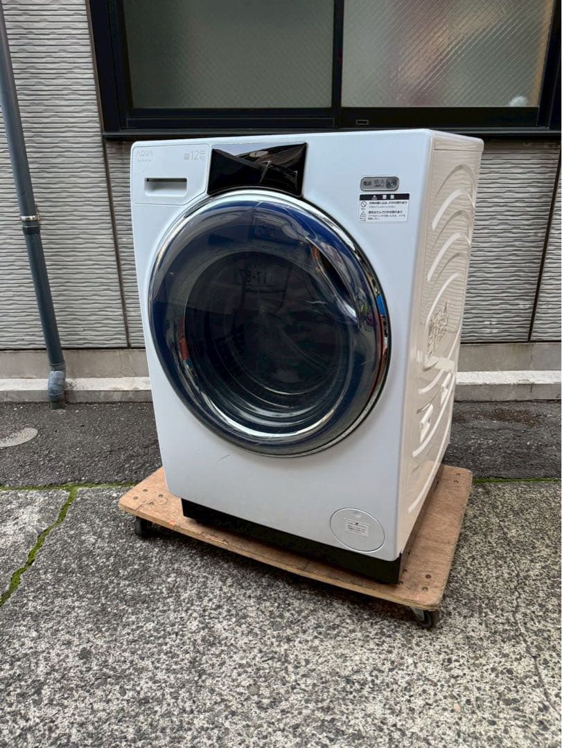 【美品】AQUAアクアドラム式洗濯乾燥機 2024年製 AQW-SD12P-L