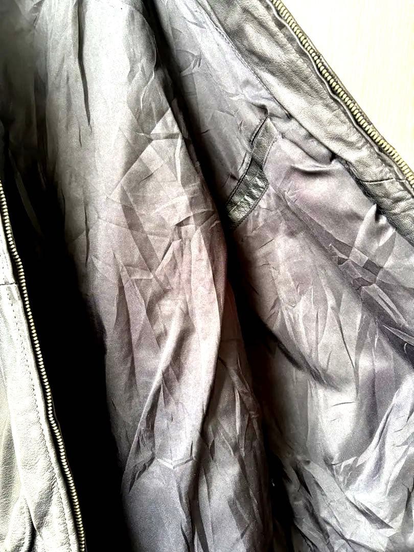 EURO STYLE ブラックレザージャケット　XL