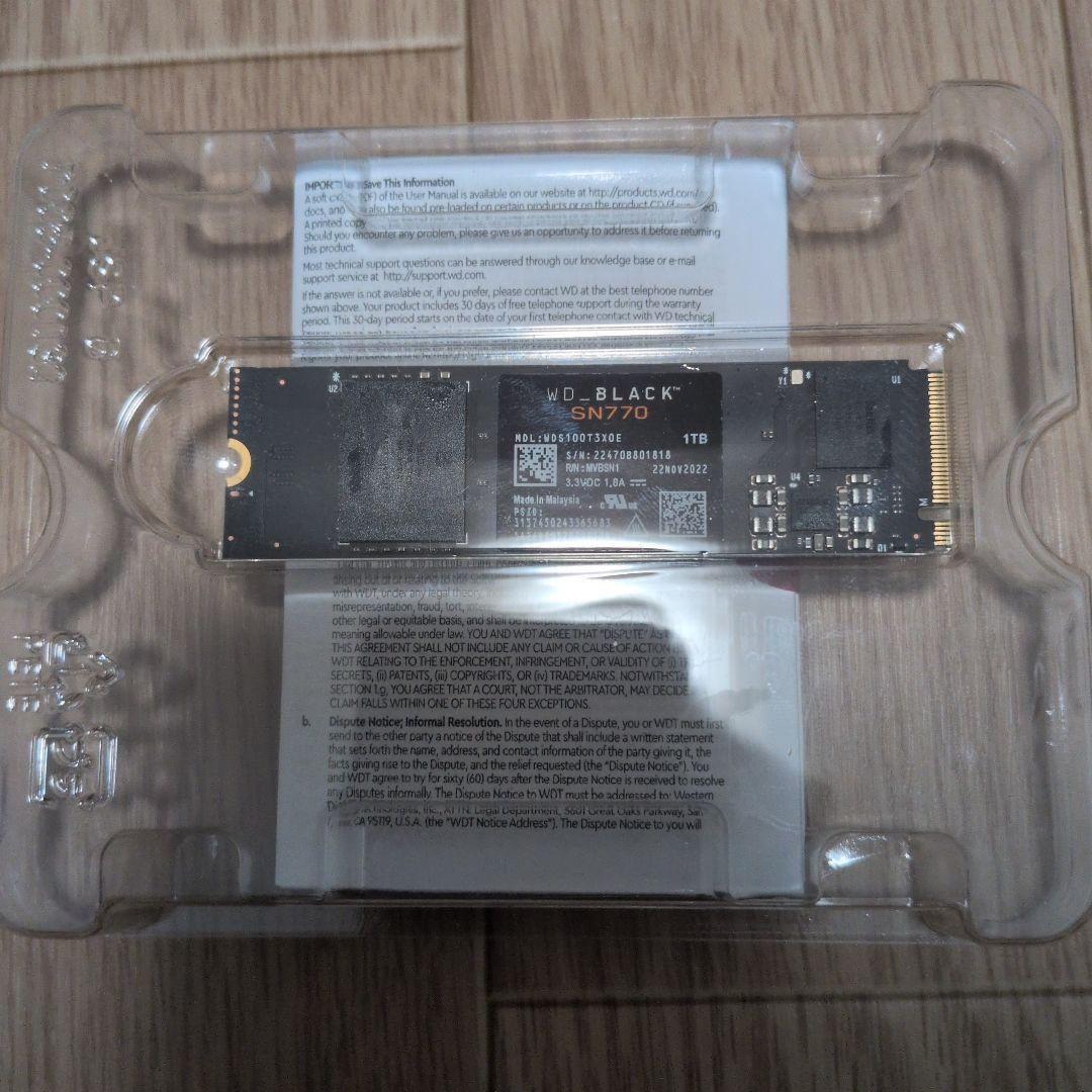 [土日限定値下げ]WD BLACK SN770 NVME SSD 1TB
