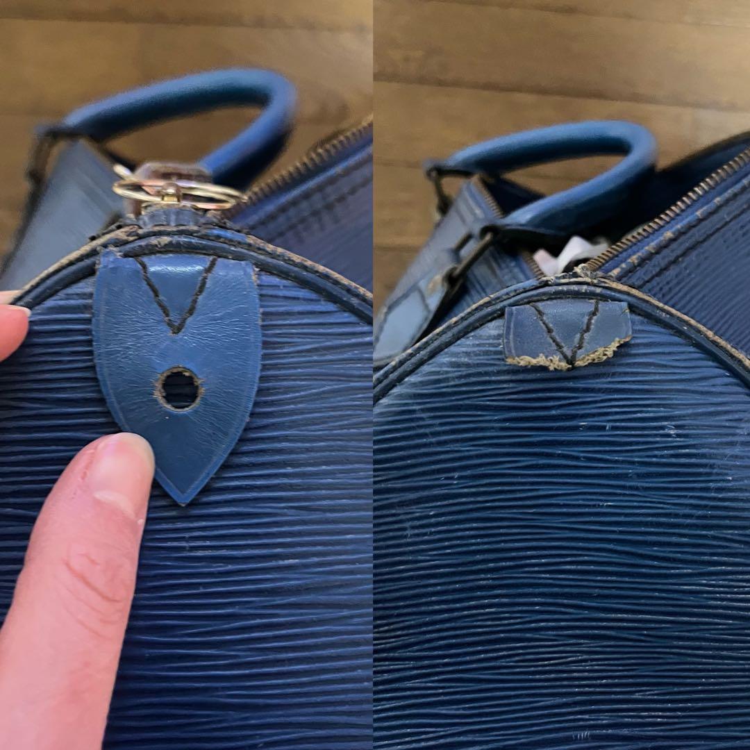 【ルイヴィトン/Louis Vuitton】エピレザーボストンバッグ40 青