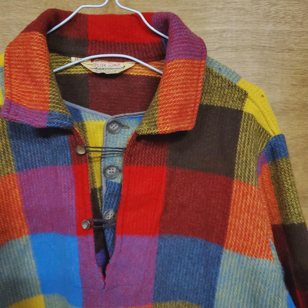 50s Lakeland ウール　プルオーバー　スモック　Mサイズ