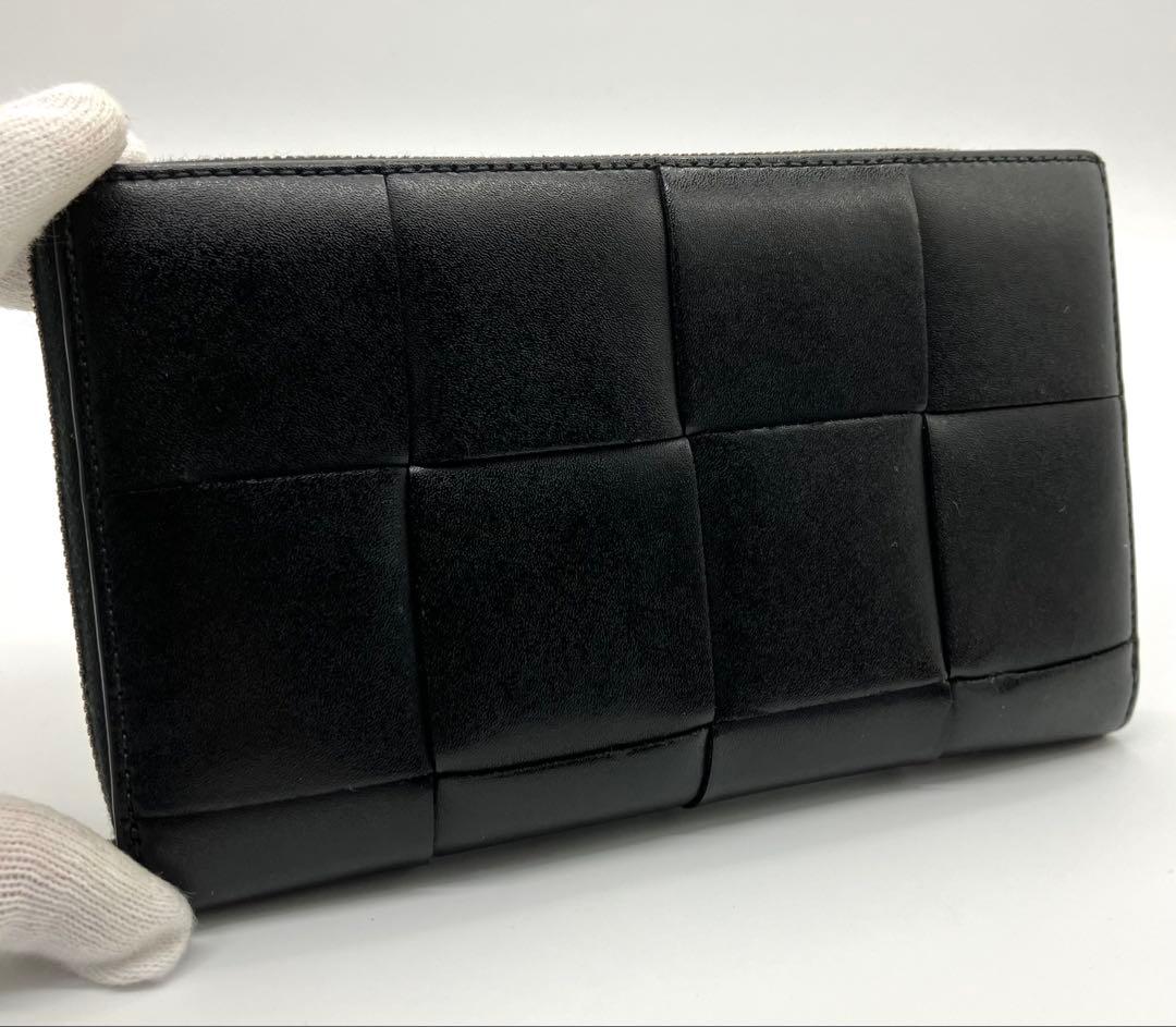 ⭐️ 極美品 ボッテガ ヴェネタ カセット ラウンドファスナー 長財布 ブラック