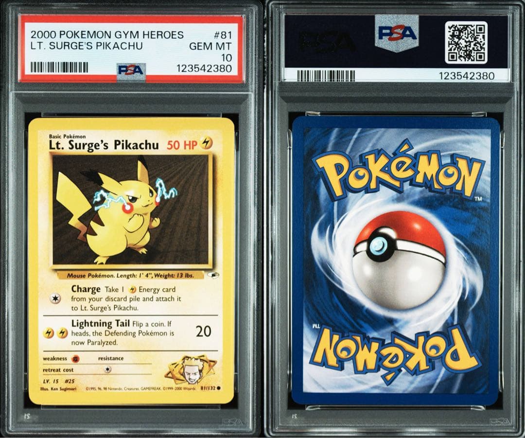 PSA10 マチスのピカチュウ 英語 ※取得率12.8% 希少レア