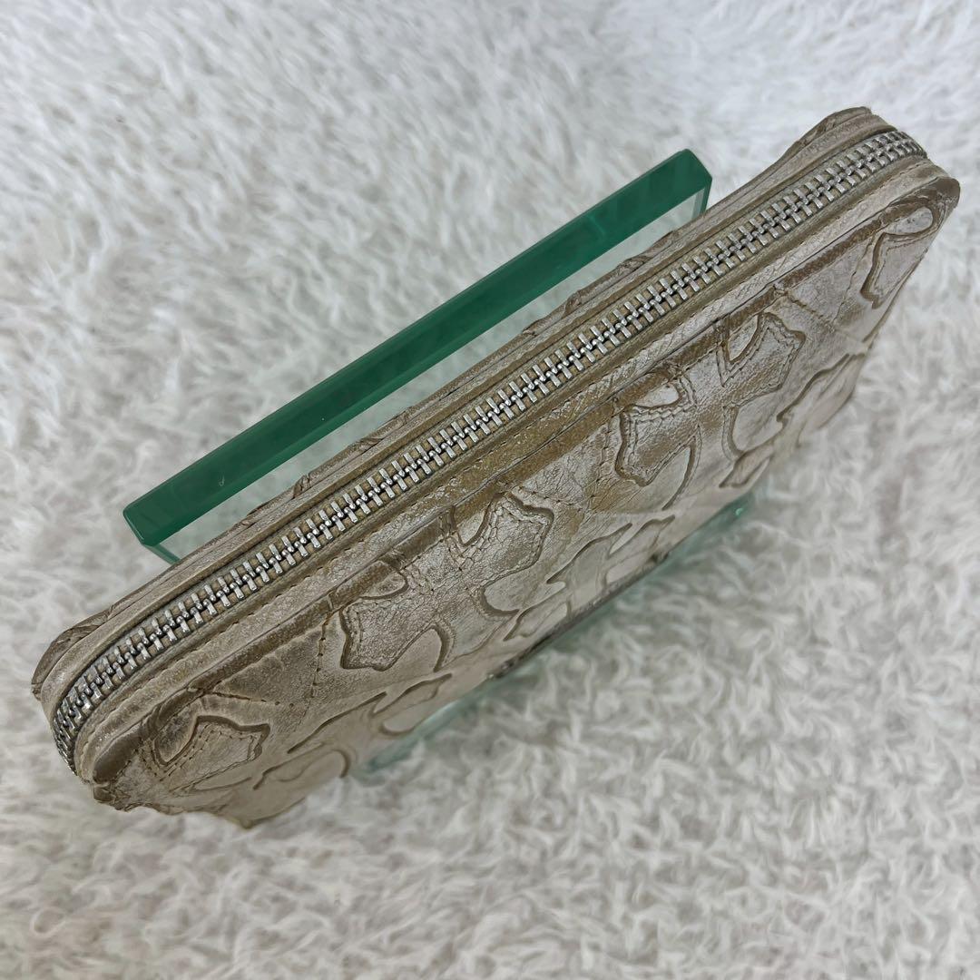 CHROME HEARTS セメタリークロスパッチ キルティングレザーウォレット