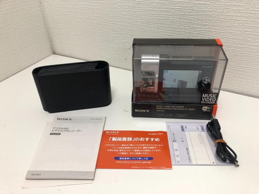 【美品】SONY HDR-MV1 ビデオカメラ本体 ケース付き　250612-1