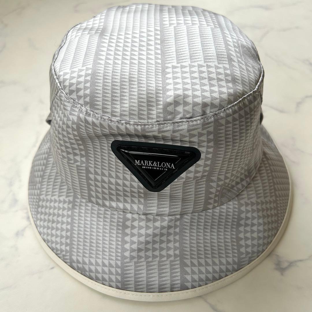 マークアンドロナ 2025年モデル バケットハット 総柄 ロゴ