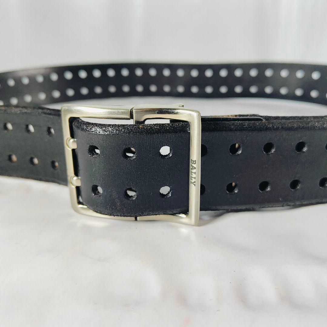 【極美品】BALLY イタリア製 高級ライン　高級ツインピンドレスベルト　正規品