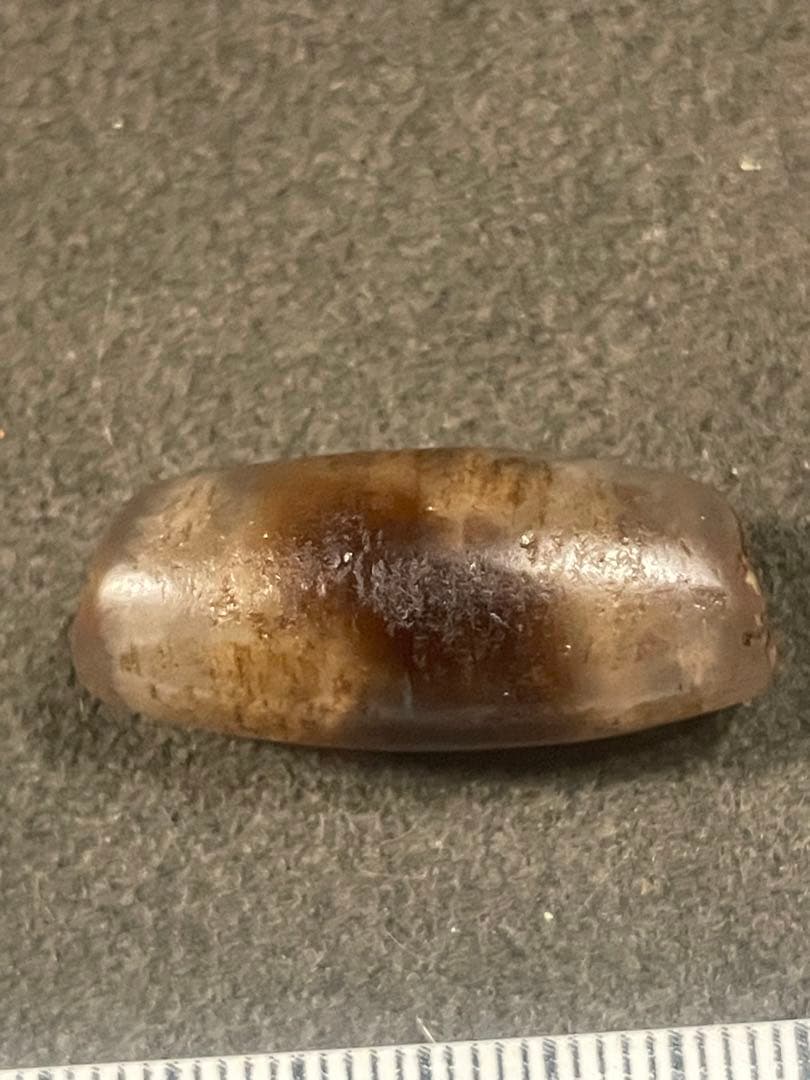 マサマサ様　12～18世紀ブータン郊外出土　古代天珠　虎牙天珠　風化