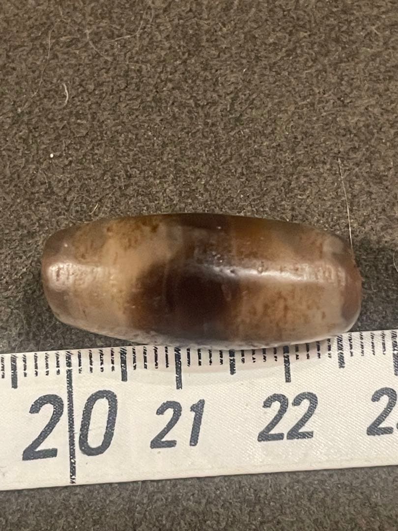 マサマサ様　12～18世紀ブータン郊外出土　古代天珠　虎牙天珠　風化