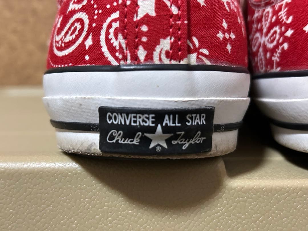 CONVERSE ALLSTAR 赤 ペイズリー 限定生産品 28cm